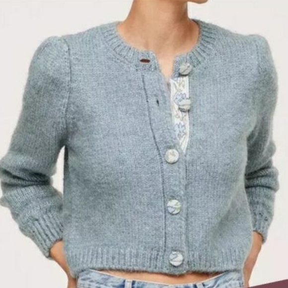 Mango Matilda Chunky Knit Cardigan Sz L - Picture 3 of 7